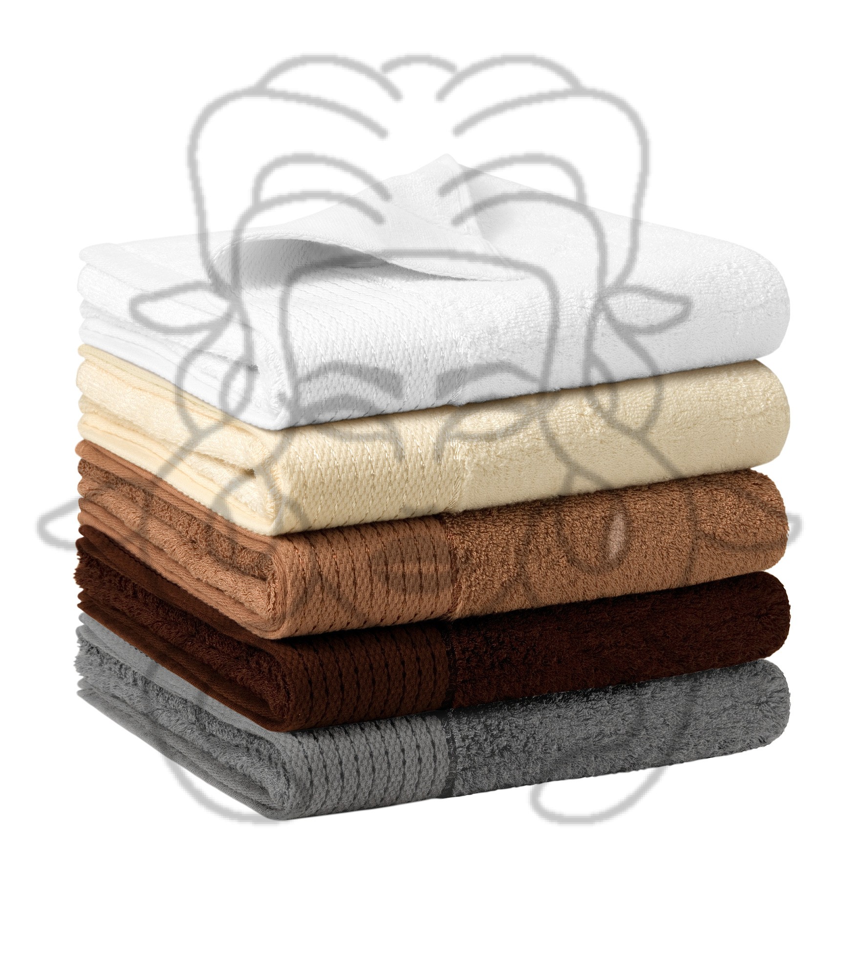 Osuška 70x140 - Bambus - bílá