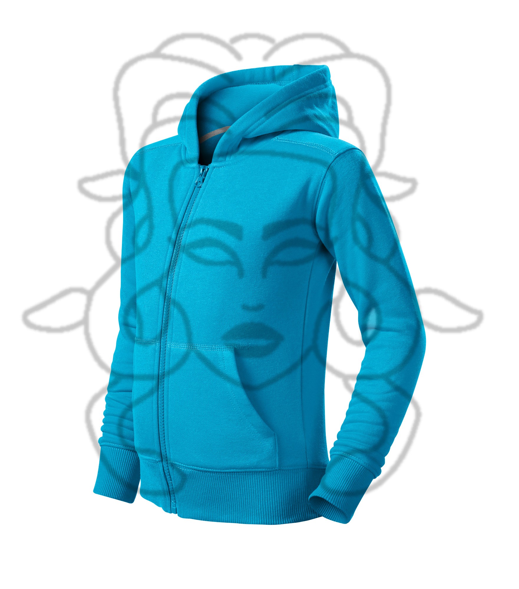 Trendy Zipper - tyrkysová (44) - 122 cm/6 let