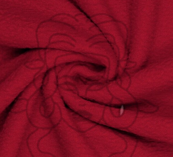 Čepice/nákrčník - Fleece tmavě červený