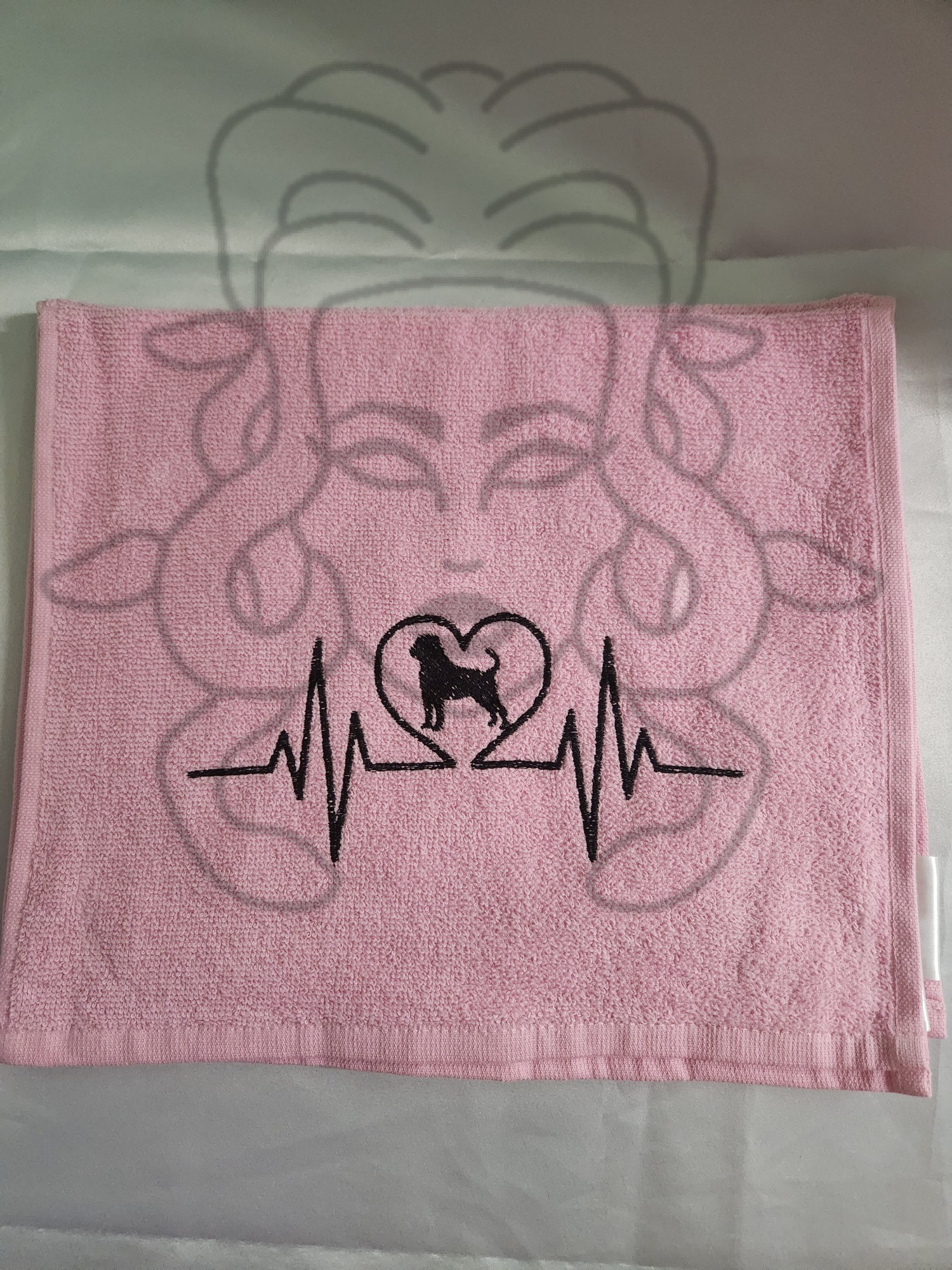Ručník EKG - RTW Růžový