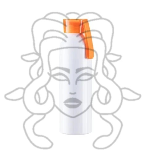 Sportovní hliníková láhev bílá s oranžovým uzávěrem